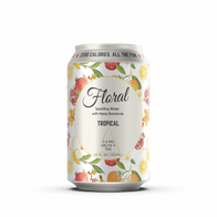 Tropical THC Seltzer with vibrant tropical fruit flavors, cannabis-infused for a refreshing and uplifting beverage experience.