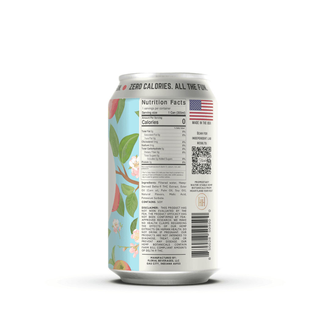 Harvest Apple THC Seltzer with crisp apple flavor, cannabis-infused for a refreshing, seasonal beverage experience.