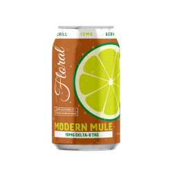Floral 10mg THC Modern Mule – cannabis-infused ginger-lime cocktail in a sleek can