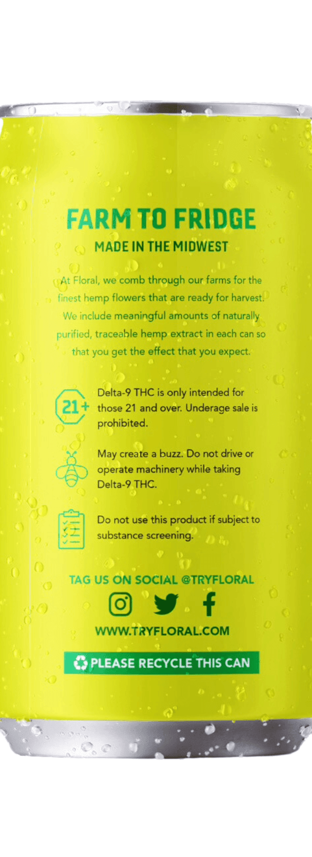 Pack of assorted Floral THC Cocktails in premium floral design