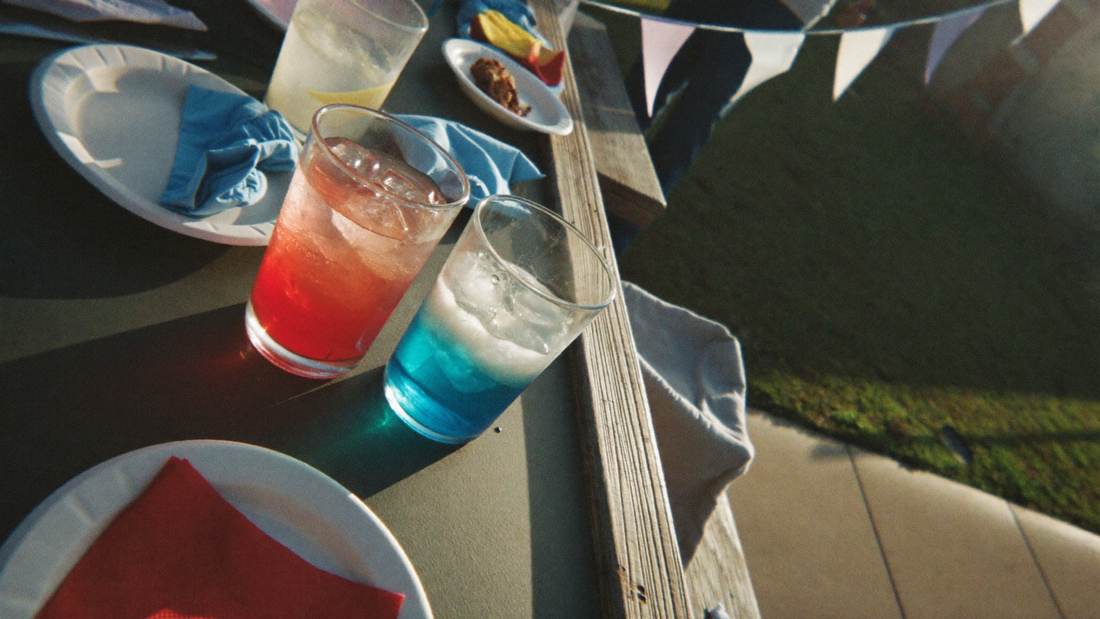 Red, White & Buzzed: 3 Layered Patriotic THC Mocktails | Floral