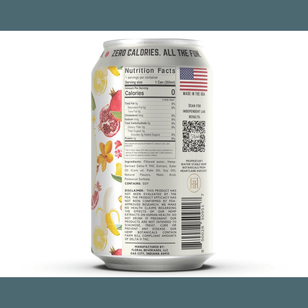 Tropical THC Seltzer. Zero Calories. Max Fun. – Floral Beverages