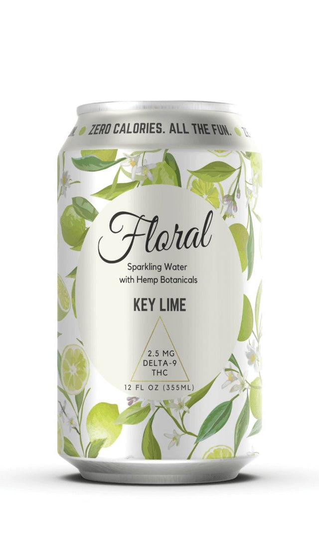 Key Lime THC Seltzer with zesty lime flavor, cannabis-infused for a refreshing, tangy, and uplifting beverage experience.