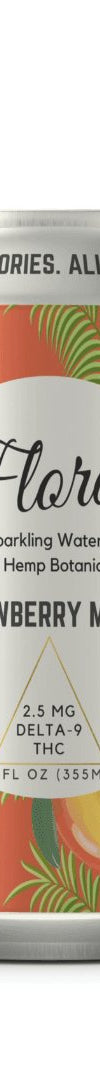 Strawberry Mango THC Seltzer with a sweet, tropical blend of strawberry and mango flavors, cannabis-infused for a refreshing and vibrant beverage experience.