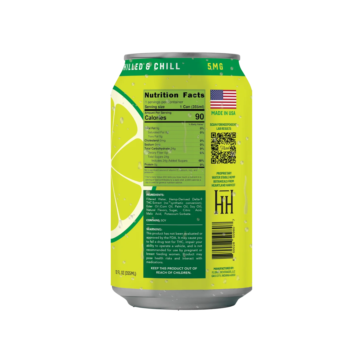 Margarita (5mg THC) - nutrition facts and ingredients