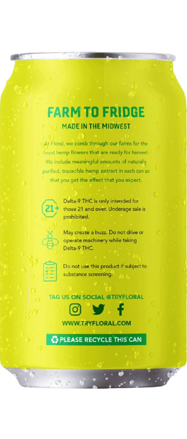 Pack of assorted Floral THC Cocktails in premium floral design

