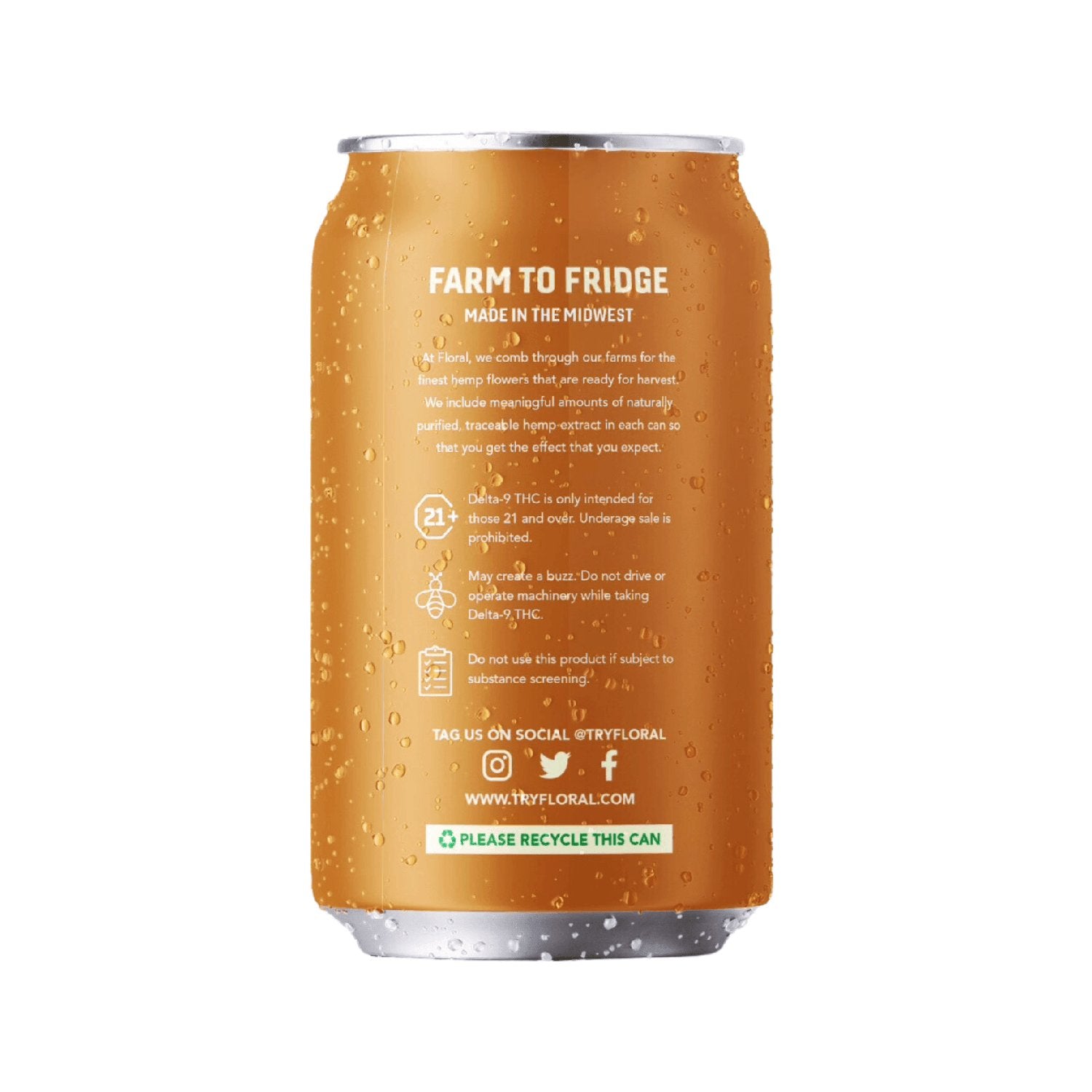 Floral THC Cocktails (5mg THC) - packaging view