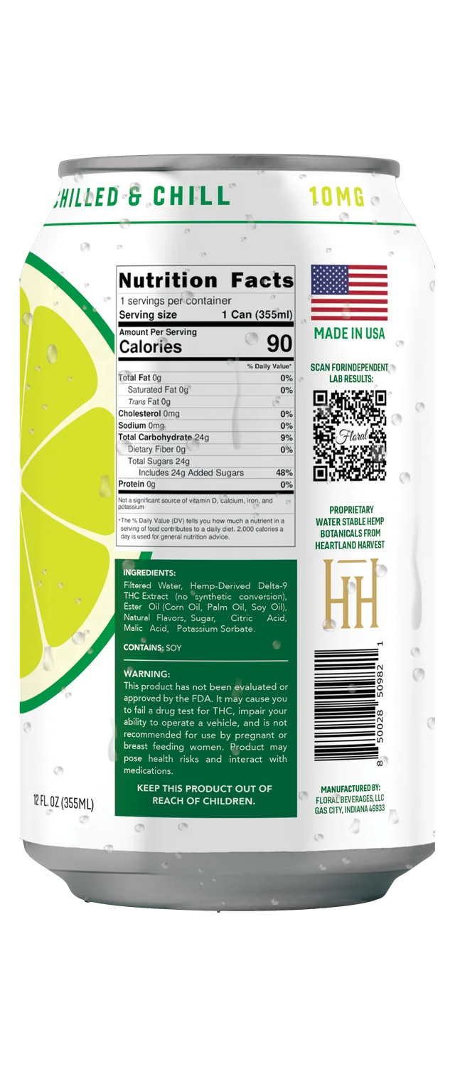 Mojito (10mg THC) - nutrition facts and ingredients