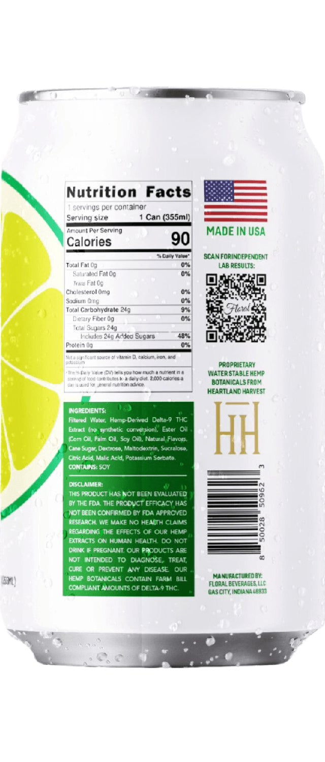 Floral THC Mojito with a refreshing blend of mint and citrus, cannabis-infused for a crisp, uplifting beverage experience.