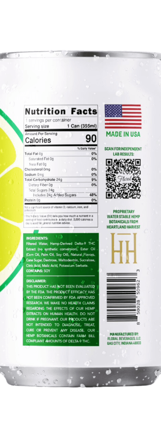 Floral THC Mojito with a refreshing blend of mint and citrus, cannabis-infused for a crisp, uplifting beverage experience.