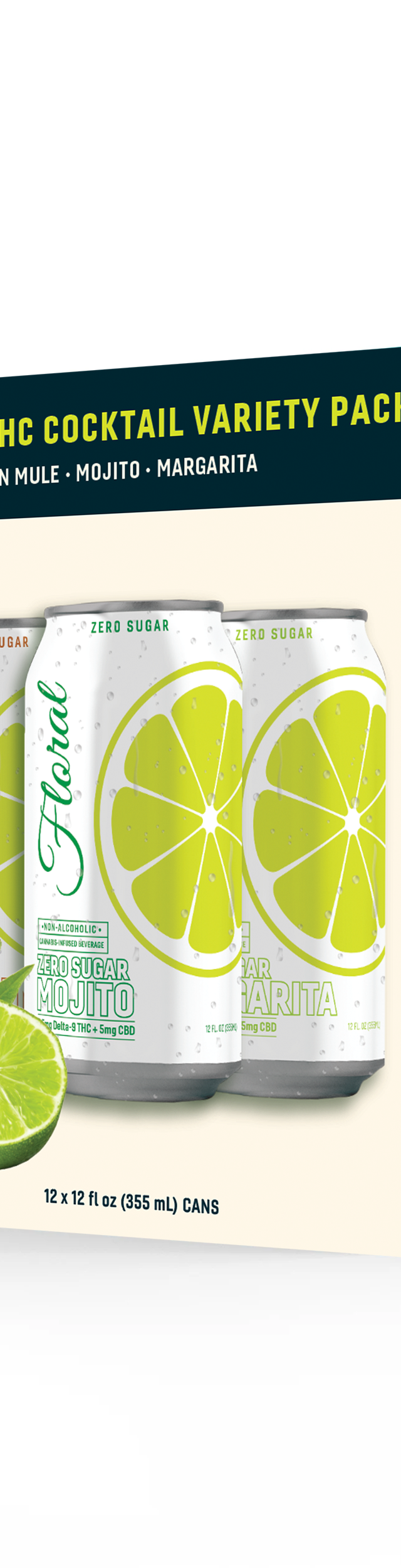 12-Can Cocktail Variety Pack (2.5mg THC)(Zero Sugar)