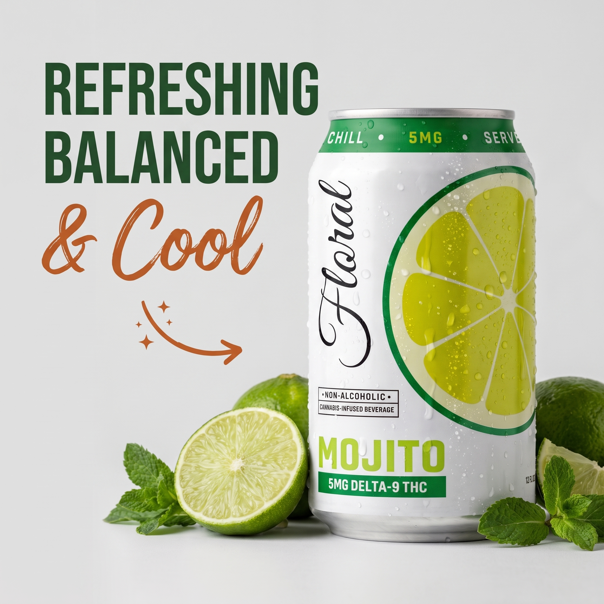 Mojito descriptor card — Refreshing, Balanced, Cool