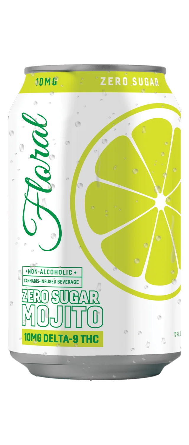 Mojito Zero (10mg THC) - front label view