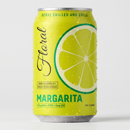 Floral Margarita 2.5mg THC can