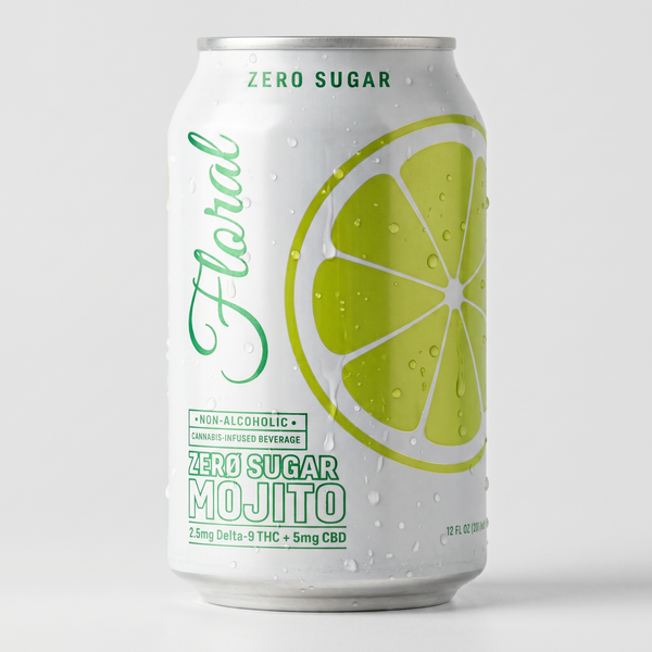 Mojito Zero Sugar THC Cocktail (2.5mg Delta-9) – Floral Beverages