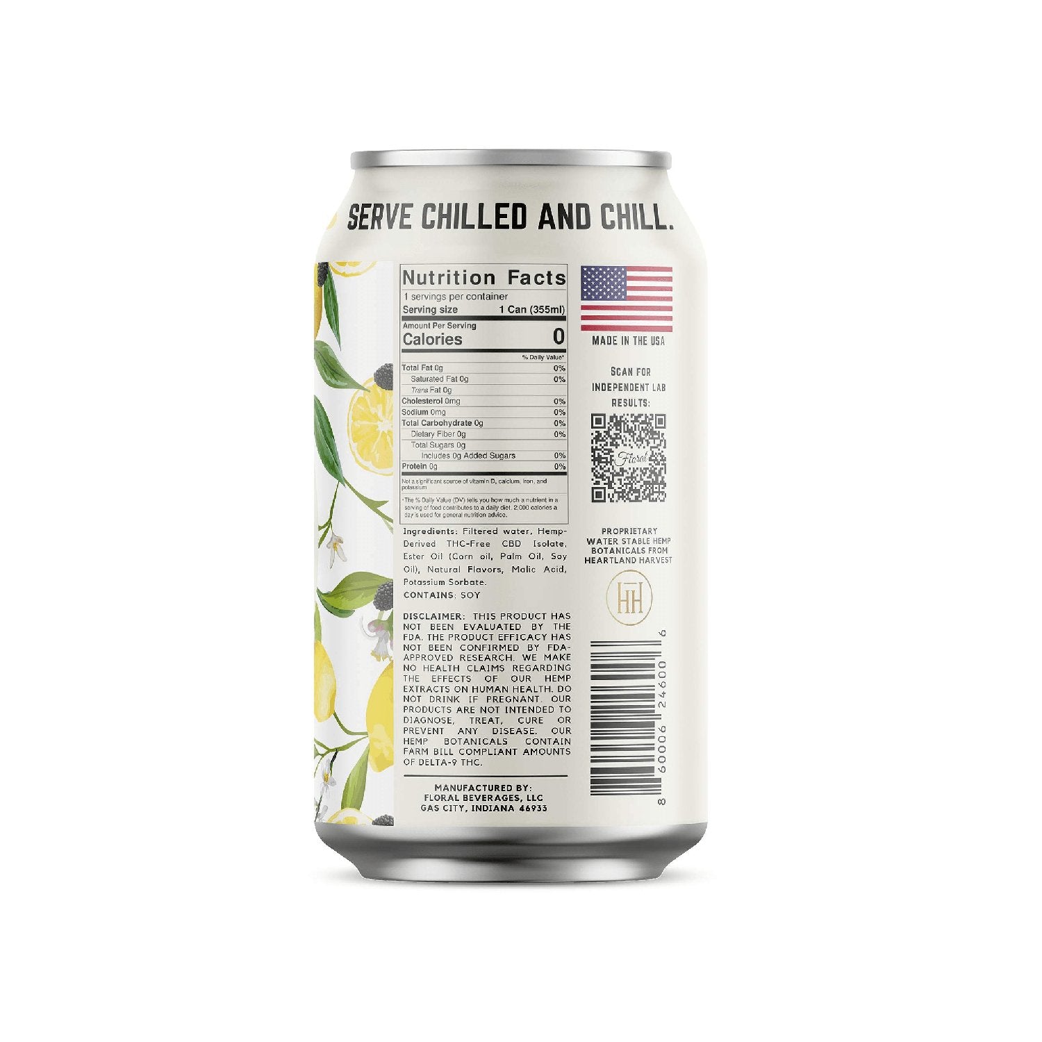 Blackberry Lemonade CBD Sparkling Water – refreshing, alcohol-free beverage infused with calming CBD and bold fruit flavors.