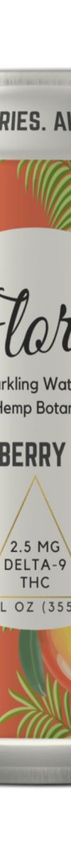 Strawberry Mango THC seltzer can — front