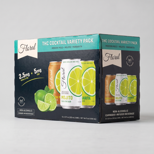 Floral THC Cocktail Variety Pack (2.5mg) box