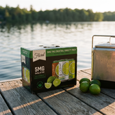 Floral THC Cocktail Variety Pack (5mg) on a lakeside dock