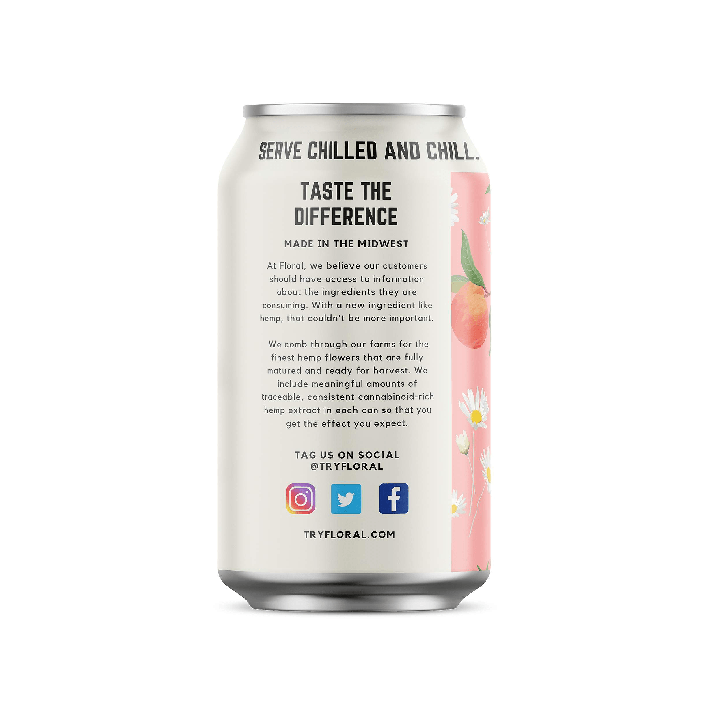 Nectarine CBD Sparkling Water-tryFloral.com-Sparkly Water