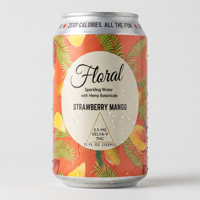 Strawberry Mango THC Seltzer