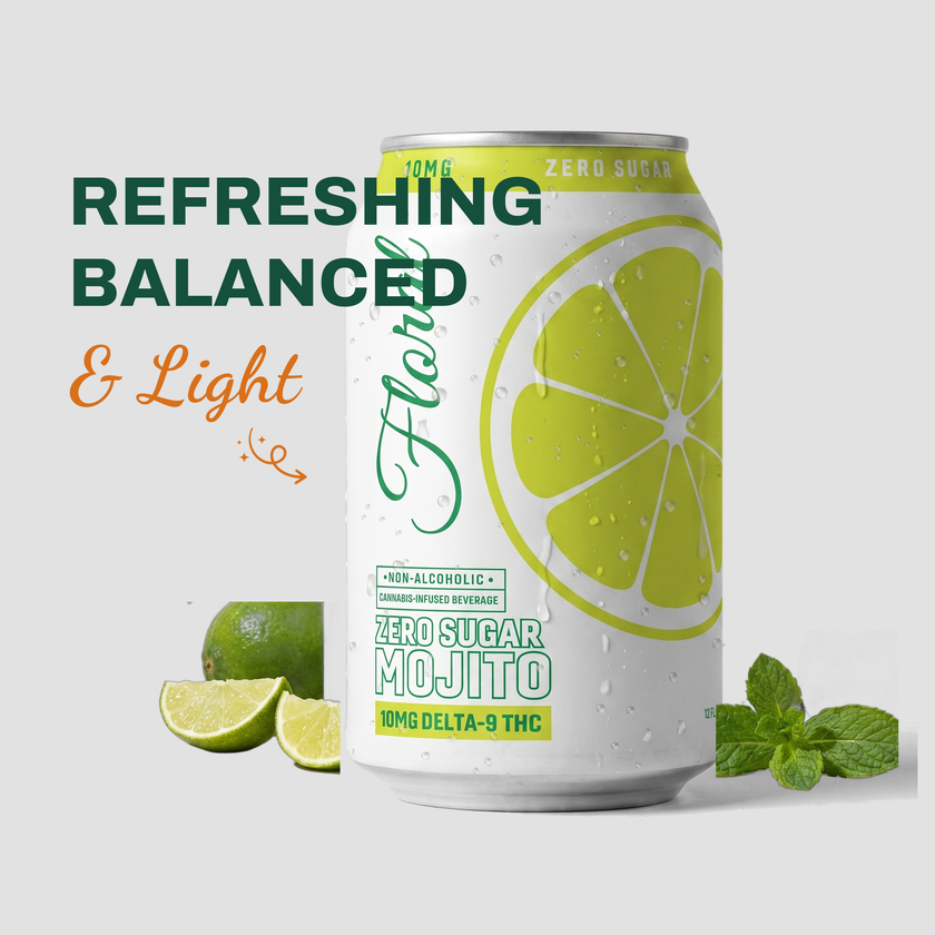 Mojito Zero (10mg THC) flavor card